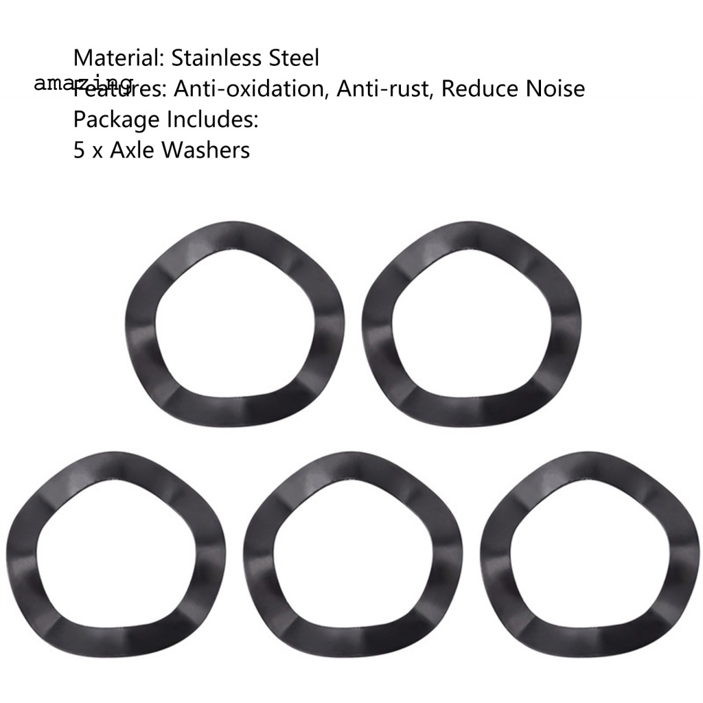 Set 5 Vòng Đệm Trục Xe Đạp Không Dễ Biến Dạng Chuyên Nghiệp