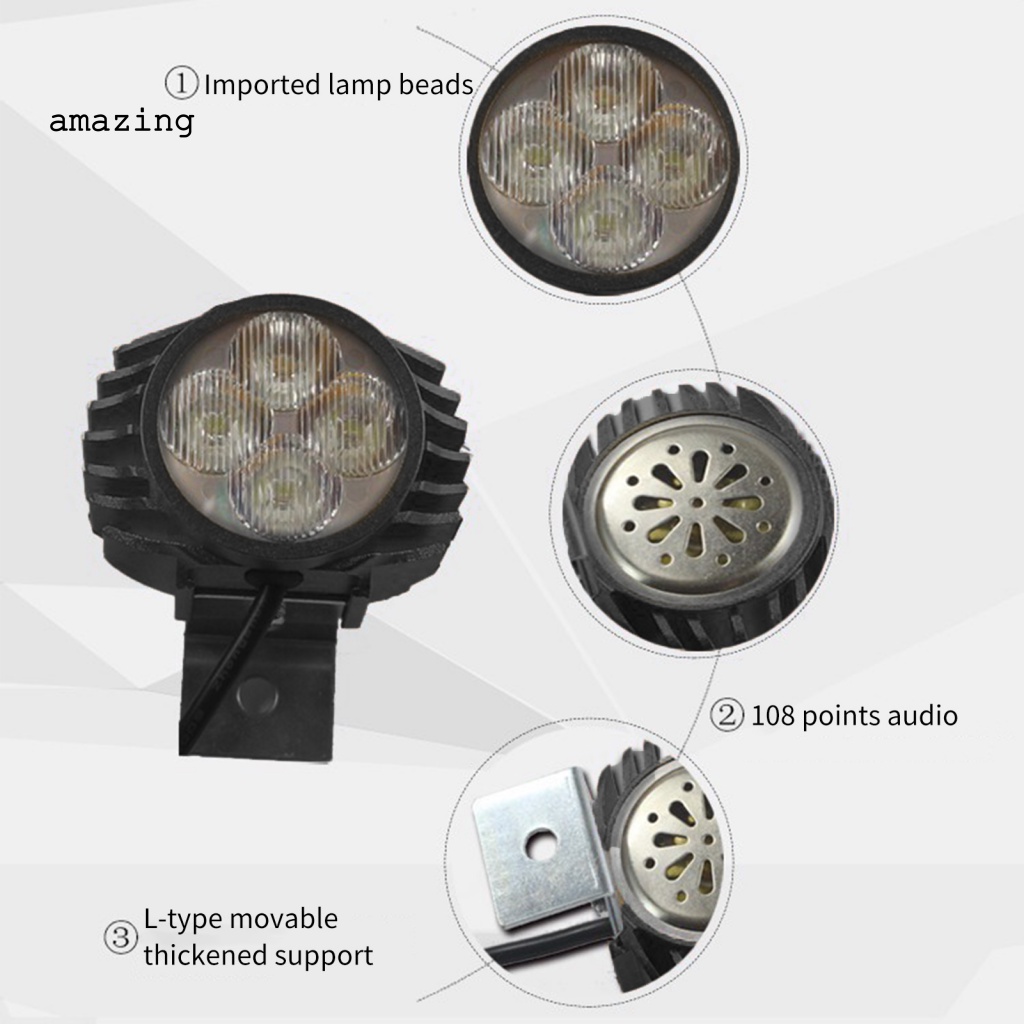 Đèn Pha Xe Đạp E-bike Không Thấm Nước Có Âm Thanh Lớn