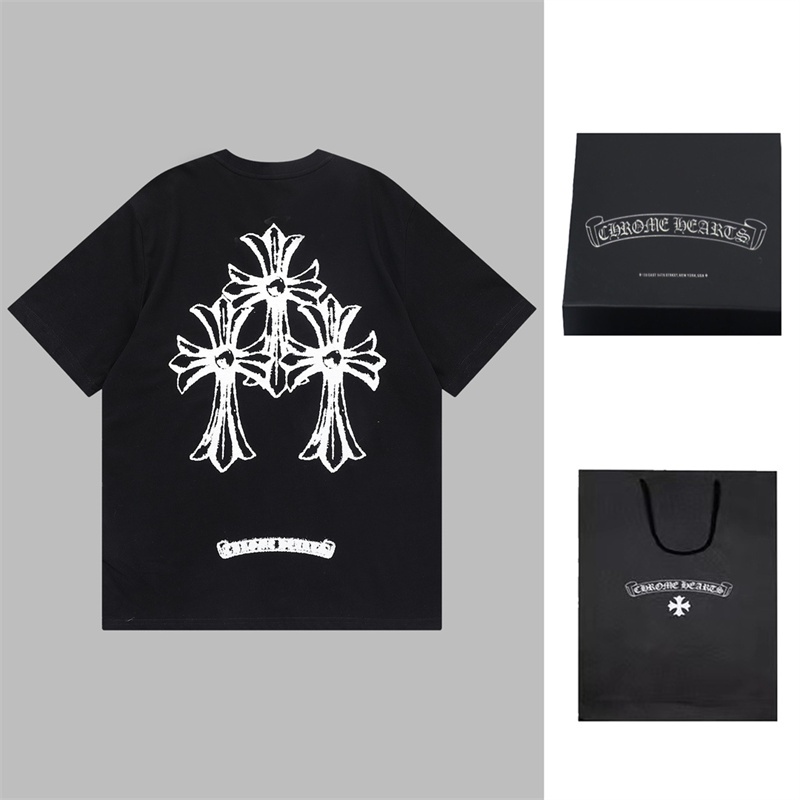 Áo Thun Tay Ngắn Cổ Tròn In Chữ Ch-rom88 Thời Trang Cho Cả Nam Và Nữ