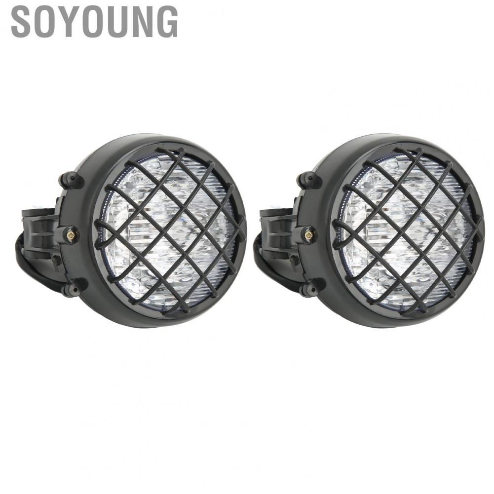 Soyoung Headlight Assembly Direct Replacement Long Durability High Brightness ATV Headlamps Protective Shockproof Scratchproof with