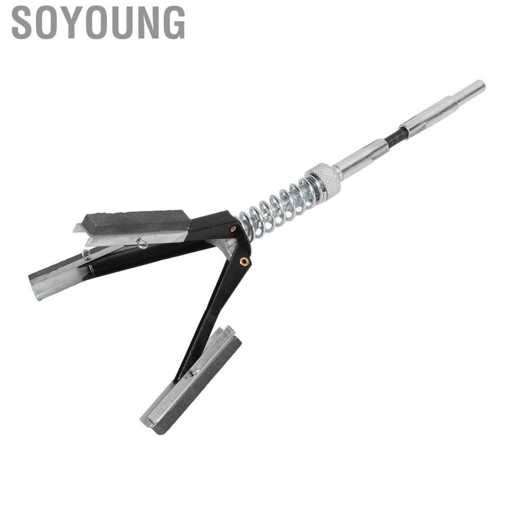 Soyoung Engine Cylinder Hone Deglazer  1 1/8in Stones Brake Cylinder Burnisher Hone Flexible Shaft Knurled Wheel  for Auto