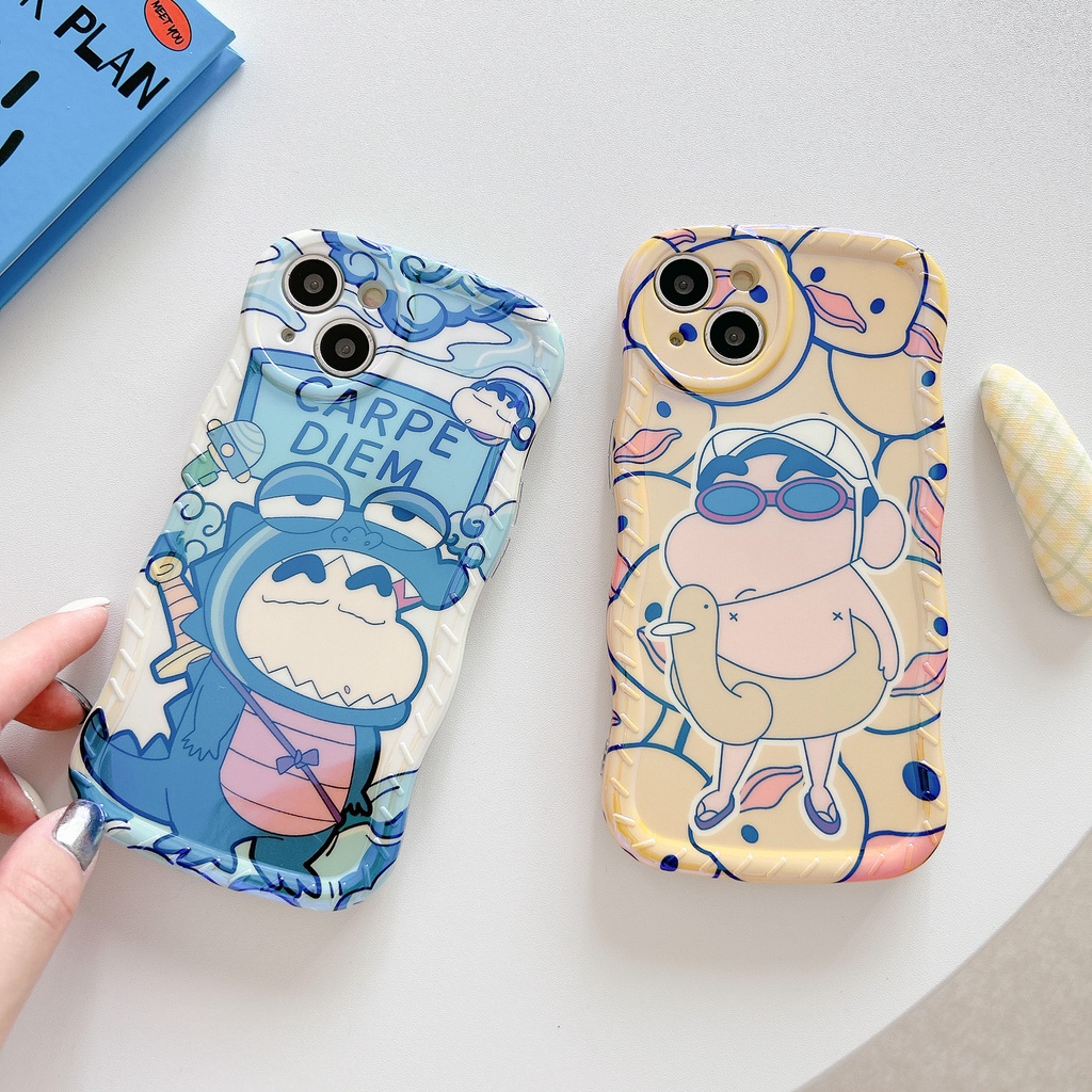 Ốp Điện Thoại TPU Blu-ray Chống Trượt Chống Sốc In Hình Shinchan Cho Apple IPhone 14 13 12 11 Pro Max