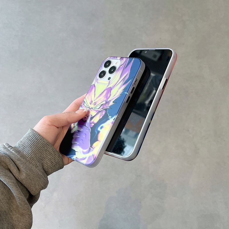 Ốp Điện Thoại Hai Mặt laser In Hình dragon ball Hợp Thời Trang Bảo Vệ Cho iPhone 11 14 12 13 Pro Max