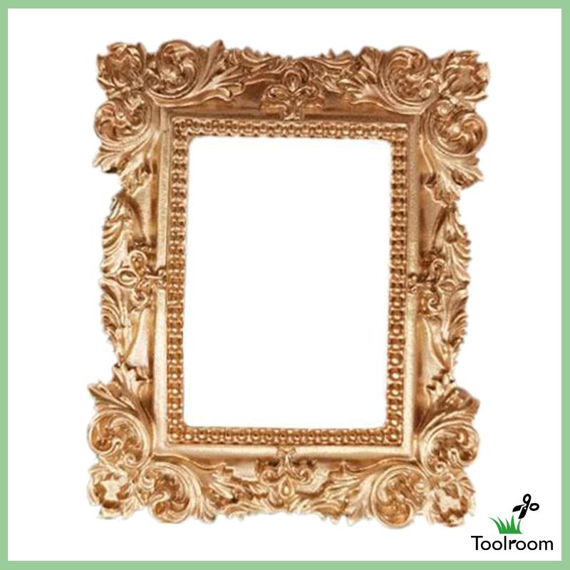 Khung Ảnh Mini Bằng Nhựa Resin Phối Ren Chạm Khắc Phong Cách Vintage