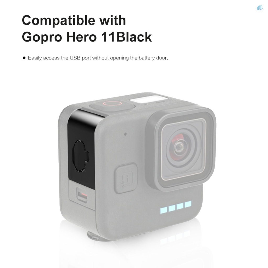 PULUZ Nắp Đậy Pin Kim Loại Màu Đen Mini Có Thể Tháo Rời Cho Máy Ảnh Thể Thao smartwatchinone 11 11