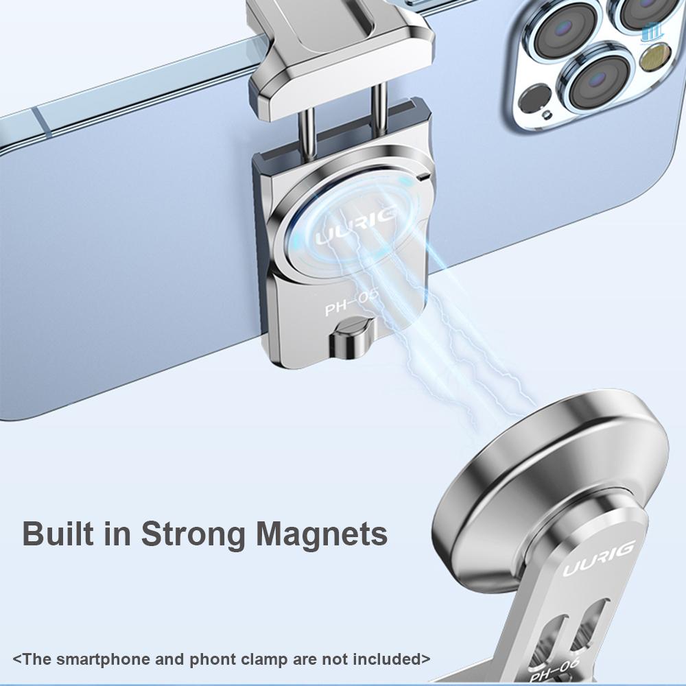 Giá Đỡ Điện Thoại Hít Nam Châm Bằng Hợp Kim Nhôm Cho iPhone 14 / 13 / 12 Urig PH-06