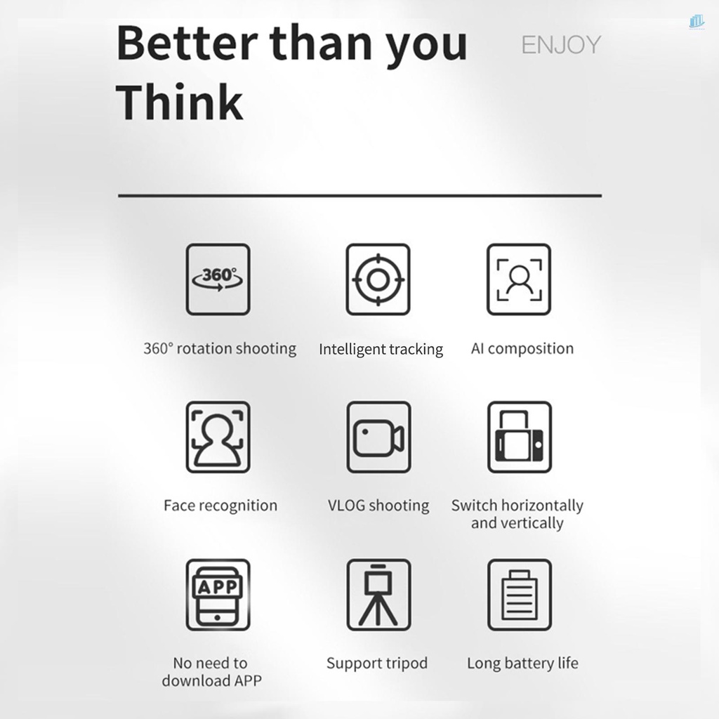 Giá Đỡ Điện Thoại Thông Minh Xoay 360 Độ° Giá Đỡ Ba Chân Xoay Tự Động Cho Điện Thoại Hỗ Trợ Quay Video / Live Streaming Vlog Selfie