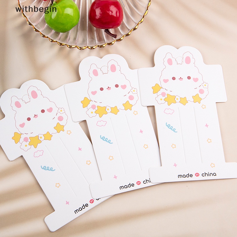 Set 50 Kẹp Tóc Giấy Hình Thỏ Dễ Thương DIY