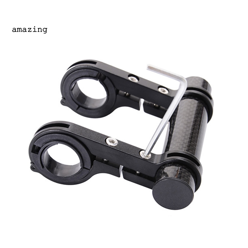 Giá Đỡ Đèn Pin Hai Ống Nối Dài Gắn Phía Trước Xe Đạp