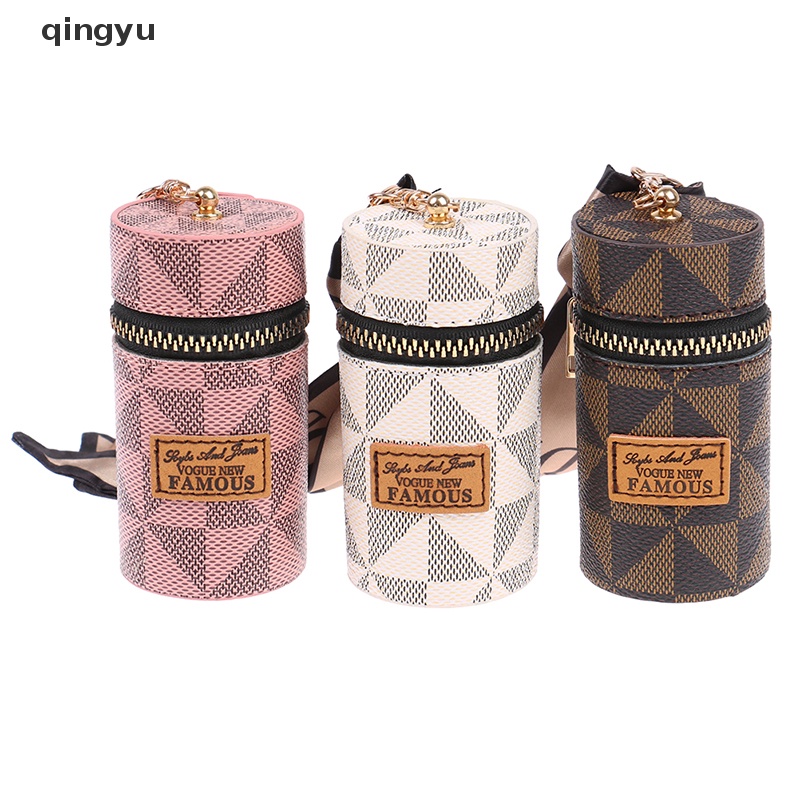 Móc Khóa Da Hình Xô Đựng Son Môi / Túi Xách Độc Đáo