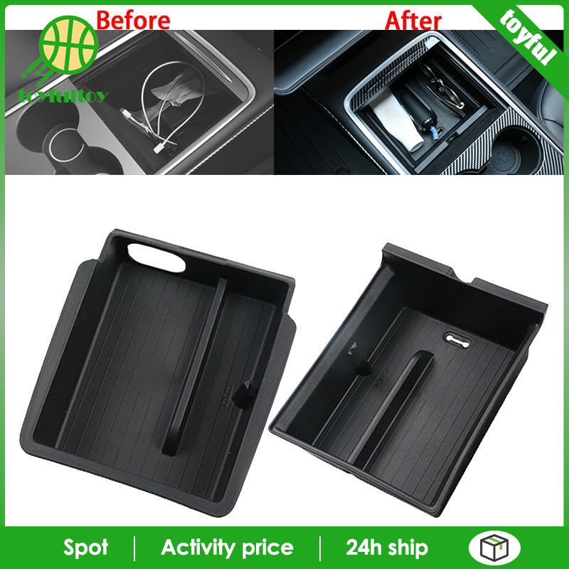 Khay Đựng Đồ Dùng Gắn Bảng Điều Khiển Trung Tâm Xe Hơi Tesla Y Tiện Dụng