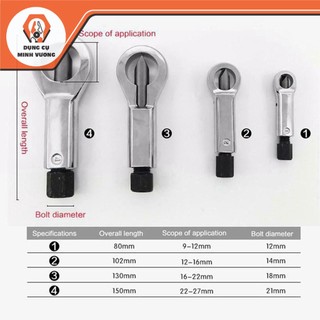 Dụng cụ tháo đai ốc tròn 9-27mm dụng cụ tháo đai ốc bị hư hỏng dụng cụ tháo đai ốc rỉ sét