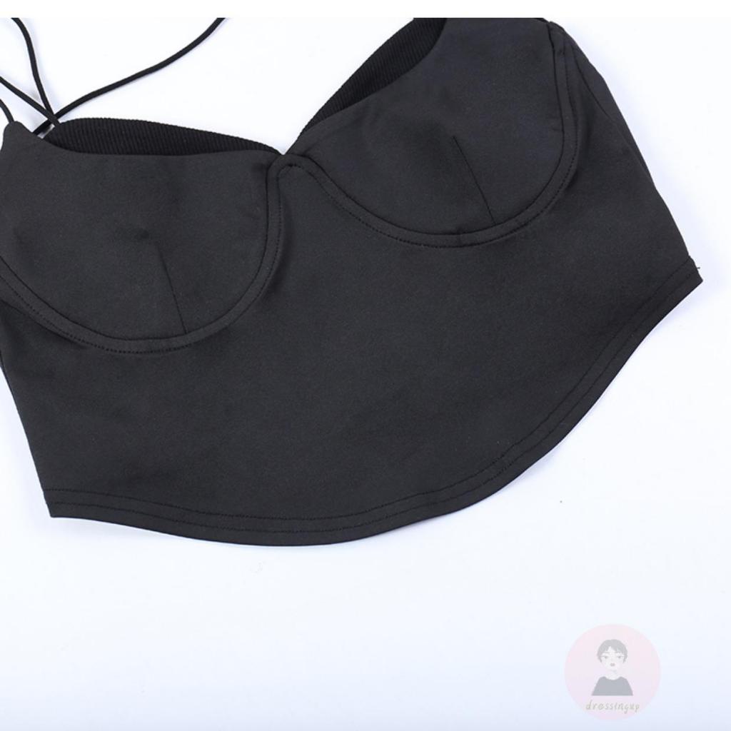 Áo Hai Dây Hở Lưng Màu Sắc Đơn Giản Cho Nữ