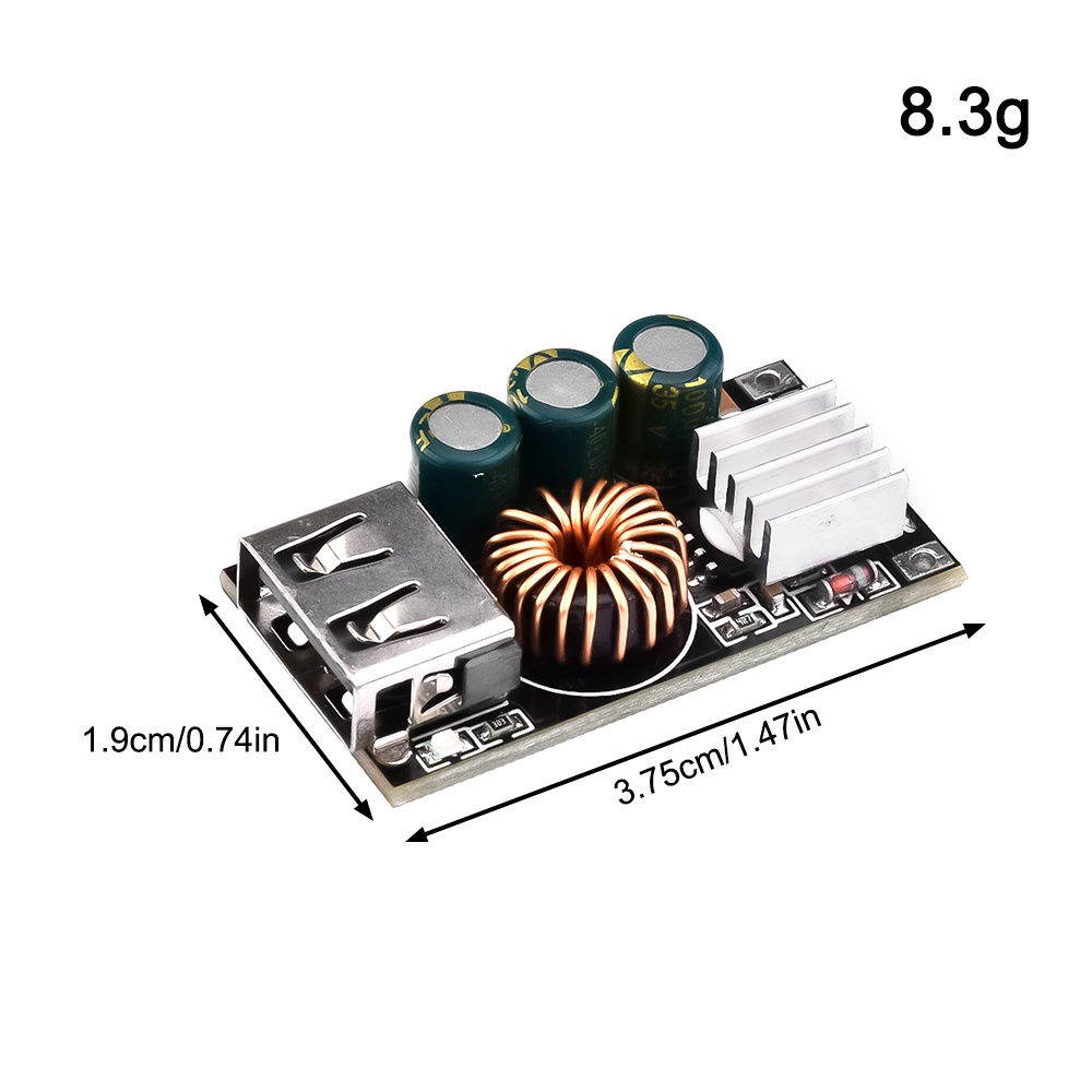 RIRIHI Mô đun hạ áp DC10-30V xuống 5V QC 3.0 chuyên dụng