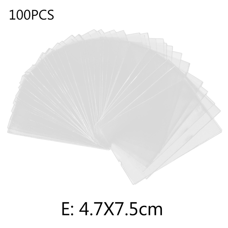 Set 100 Túi Đựng Thẻ Trong Suốt Chống Nước Tiện Dụng