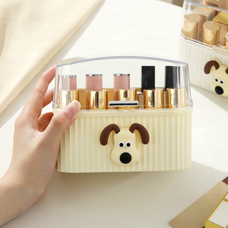 Hộp Đựng Son Môi Bằng Acrylic Trong Suốt Chống Bụi Có Nắp Đậy Tiện Dụng