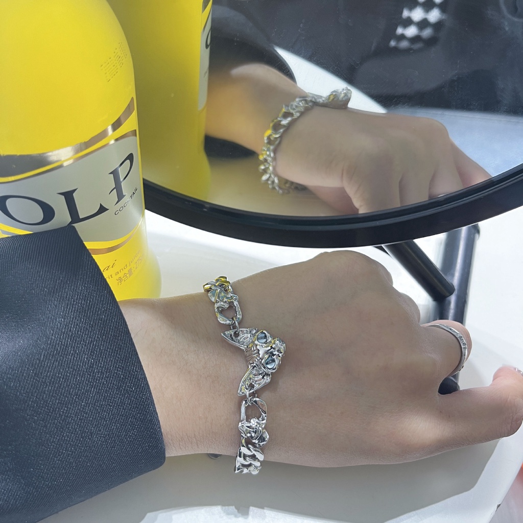 Vòng Đeo Tay Hình Mèo Phong Cách Hip hop Thời Trang