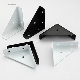 【GRCEKRIN】Heavy Duty Triangular Reinforcement Brackets for Wood Connection 4 Pack Iron Angle Corner Protector
