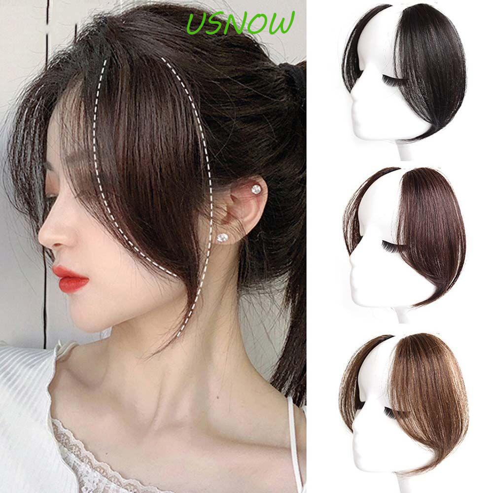 Bộ Tóc Giả Bằng Sợi Tổng Hợp Hai Mặt Màu Đen / Nâu Tự Nhiên