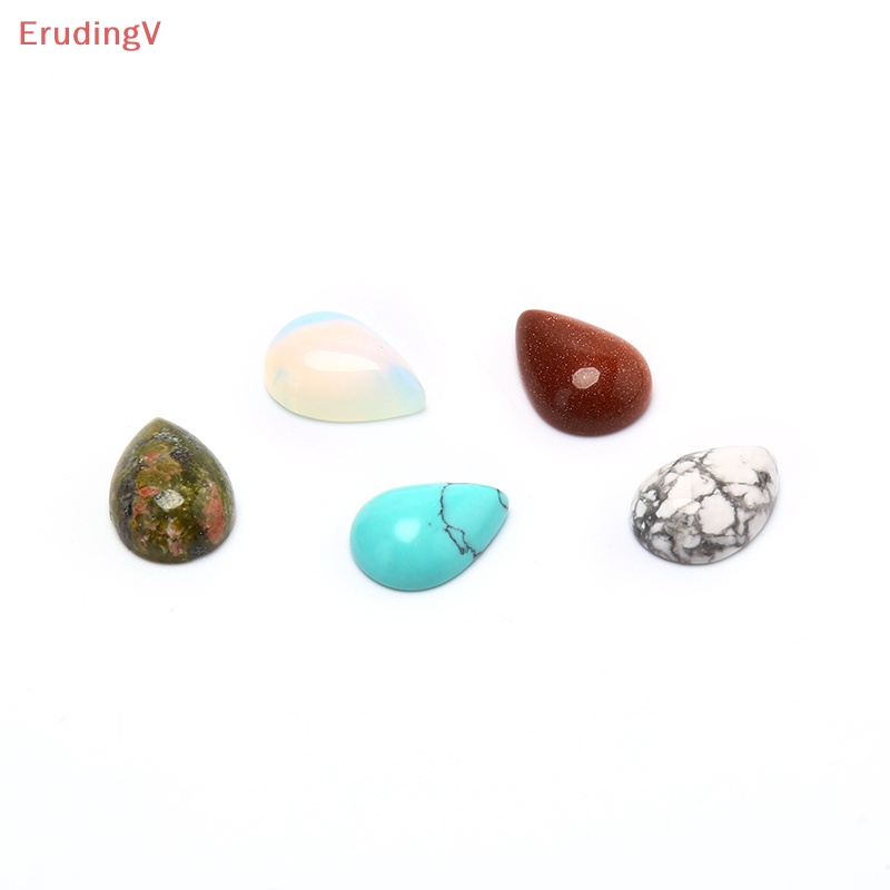Bộ 10 Hạt Đá Cabochon Hình Oval Tự Nhiên Dùng Làm Trang Sức