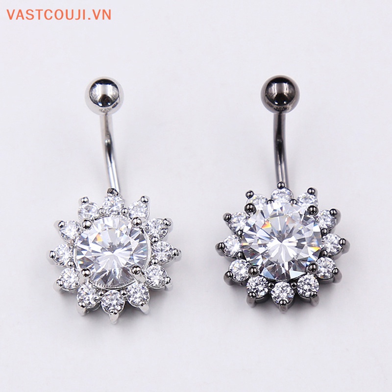 Khuyên Rốn Hình Hoa Đính Đá Pha Lê Gợi Cảm Thời Trang Cho Nữ VN