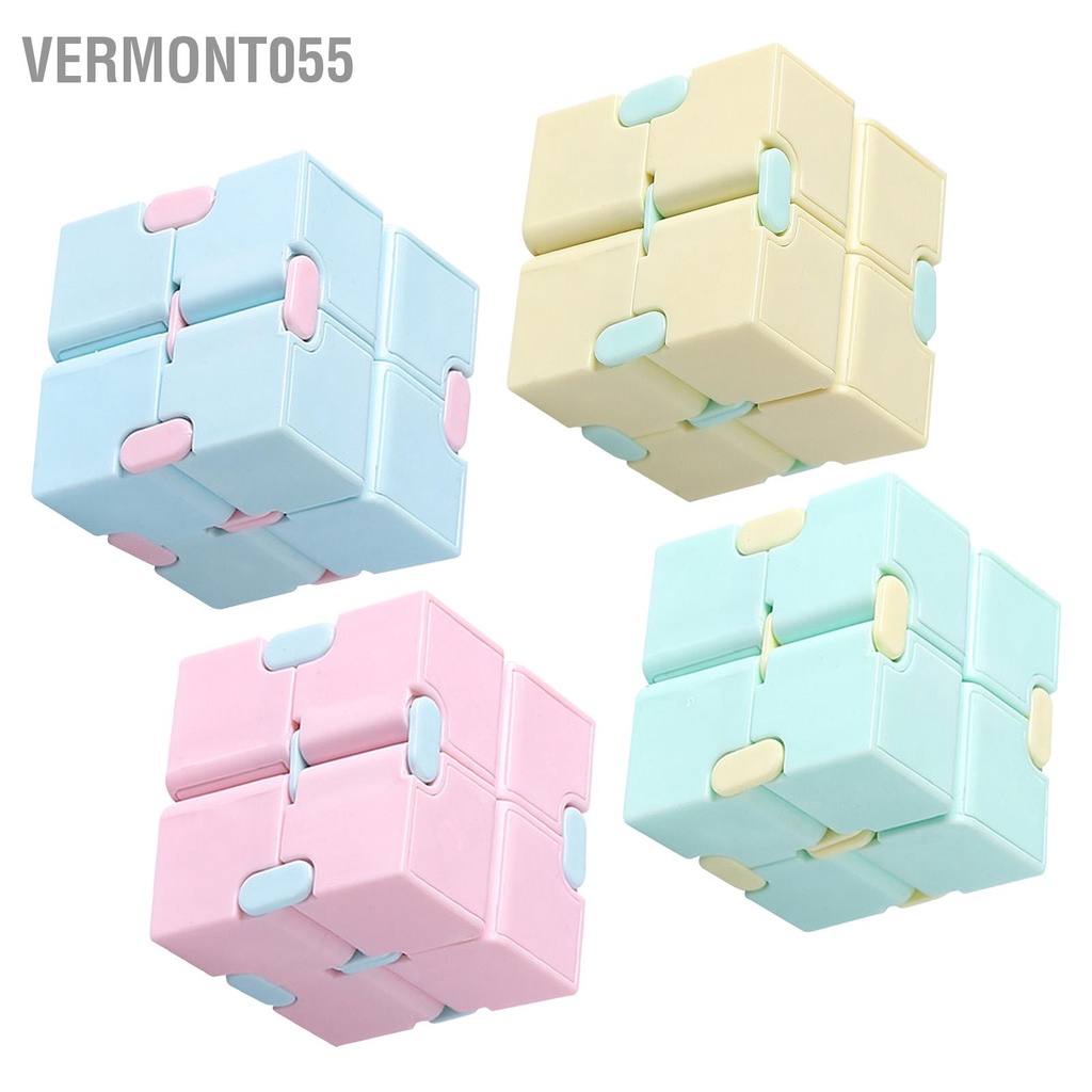 Vermont055 Xếp hình tốc độ Màu Macaron Trẻ em Người lớn Di động Linh hoạt Đầu ngón tay Đồ chơi Phát triển Giáo dục