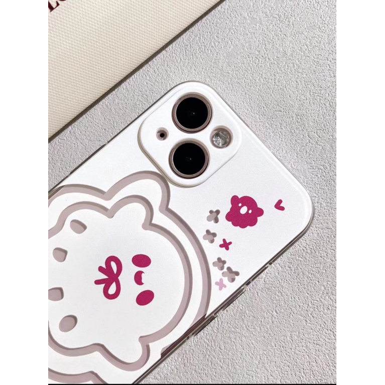 ✅Ốp Điện Thoại Thời Trang Sang Trọng Cho Iphone111412Ốp Điện Thoại Trong Suốt Màu Trắng / Kem Hình Ma Nhỏ Cho iPhone13pro 8 xs