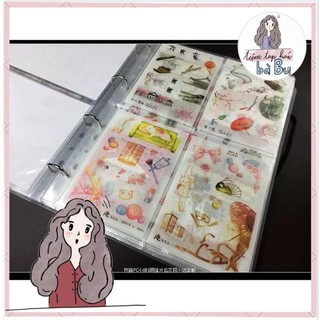 Sheet refill sổ còng size A4 (phụ kiện lưu trữ các tấm stickers)