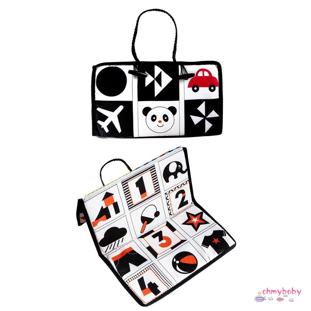 [Sẵn sàng] Gương Đôi Hoạt Động Tương Phản Cao Phát Triển Màu Đen Và Trắng Đồ Chơi Cho Trẻ Sơ Sinh Bé Trai Gái Ghế Sau Mặt Dây Chuyền [P/6]