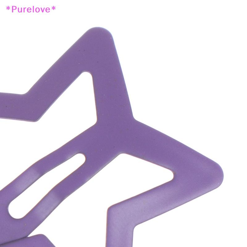 Set 6 Kẹp Tóc Hình Ngôi Sao Bằng Kim Loại Dễ Thương Xinh Xắn Cho Bé Gái Áo Thun Thiết Kế Mới Năng Động Thời Trang