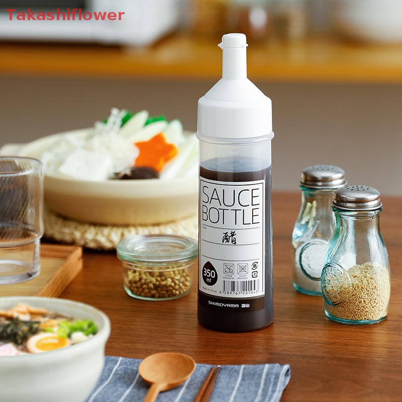 Bình Đựng Nước Sốt 350ml Có Nắp Đậy Tiện Dụng Cho Nhà Bếp