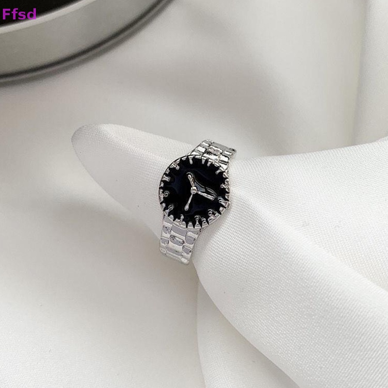 {Ffsd} Nhẫn Thiết Kế Đồng Hồ Đơn Giản Cá Tính Thời Trang Punk Cổ Điển Quyến Rũ Hàn Quốc Làm Quà Tặng Cho Nữ * Bán