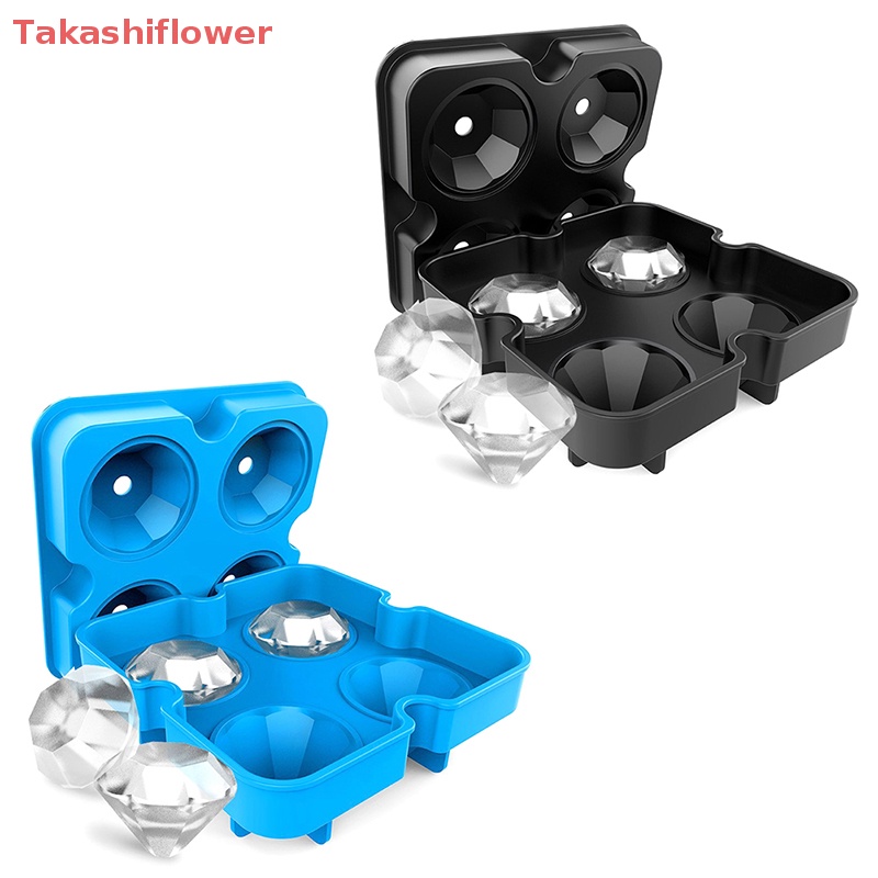 Khuôn Silicone Làm Đá / Sô Cô La 4 Ngăn Tạo Hình 3D DIY