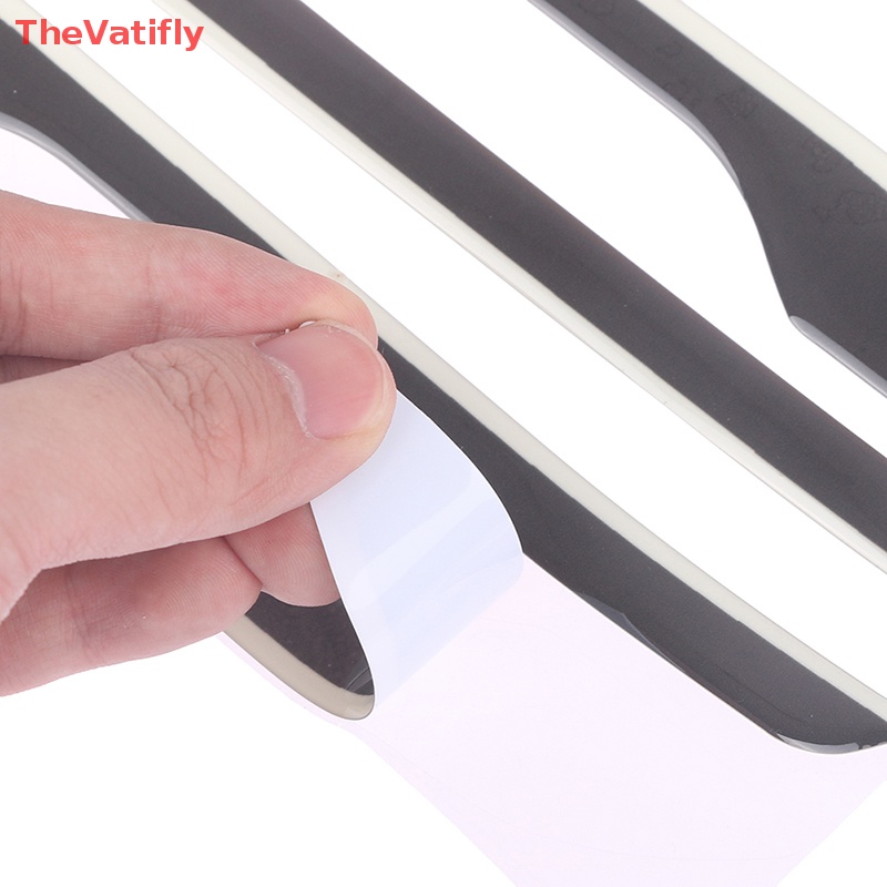 Bộ Miếng Dán Bảo Vệ Tay Cầm Cửa Xe Hơi Model 3 / Y Màu Dạ Quang