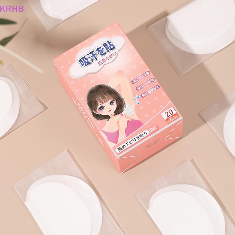 Set 20 Miếng Dán Thấm Mồ Hôi Dưới Cánh Tay Dùng Một Lần Tiện Lợi Mới