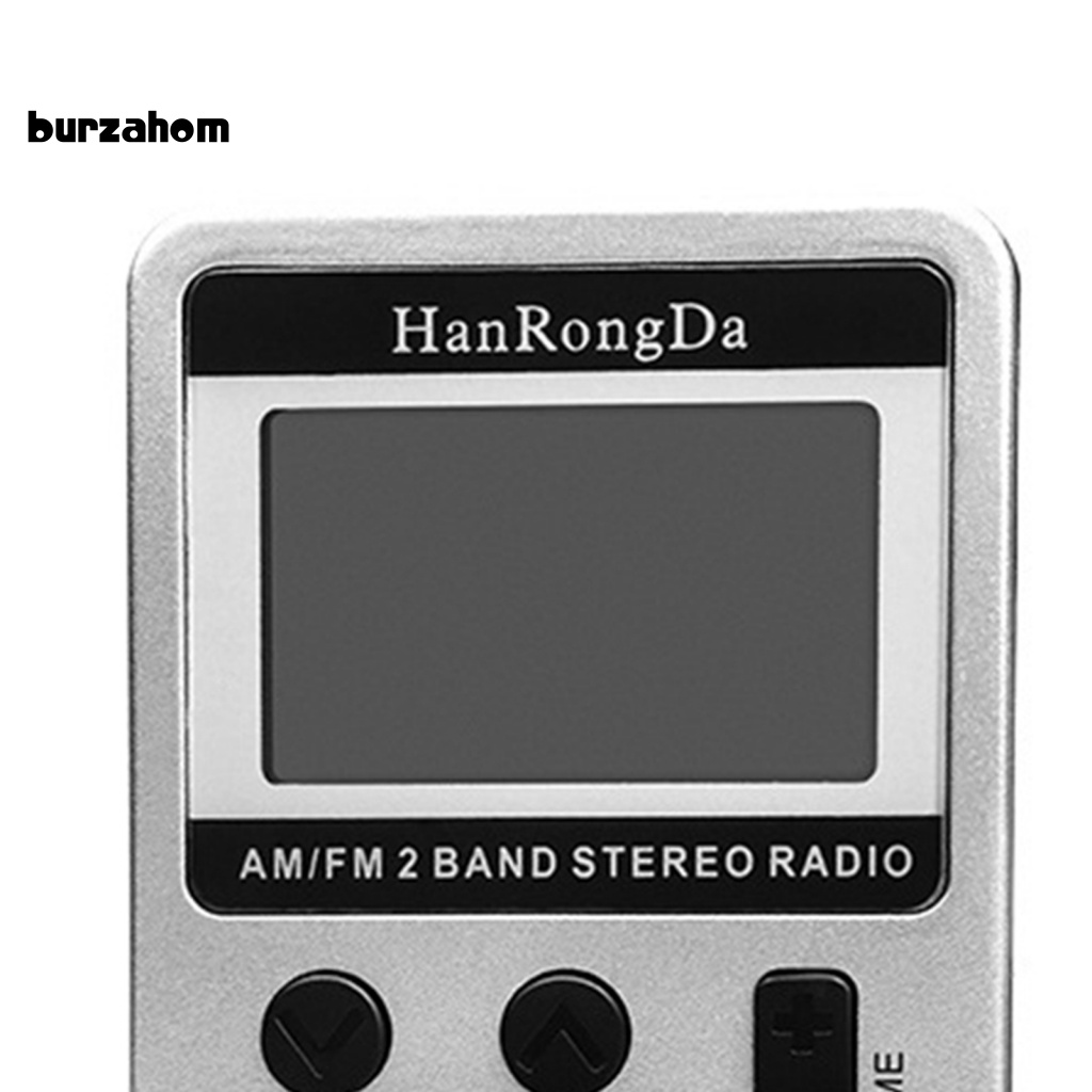 Radio Kỹ Thuật Số Băng Tần Kép Bur HRD-103 Màn Hình LCD 1.5 Inch Mini Di Động Có Thể Sạc Lại Cho Mọi Lứa Tuổi