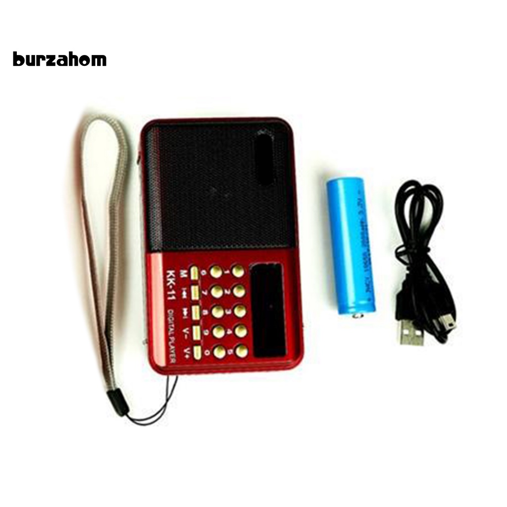 Loa Nghe Nhạc MP3 Băng Tần Đơn Tự Động Bur K11 Có Thể Sạc Lại Dành Cho Người Lớn Tuổi