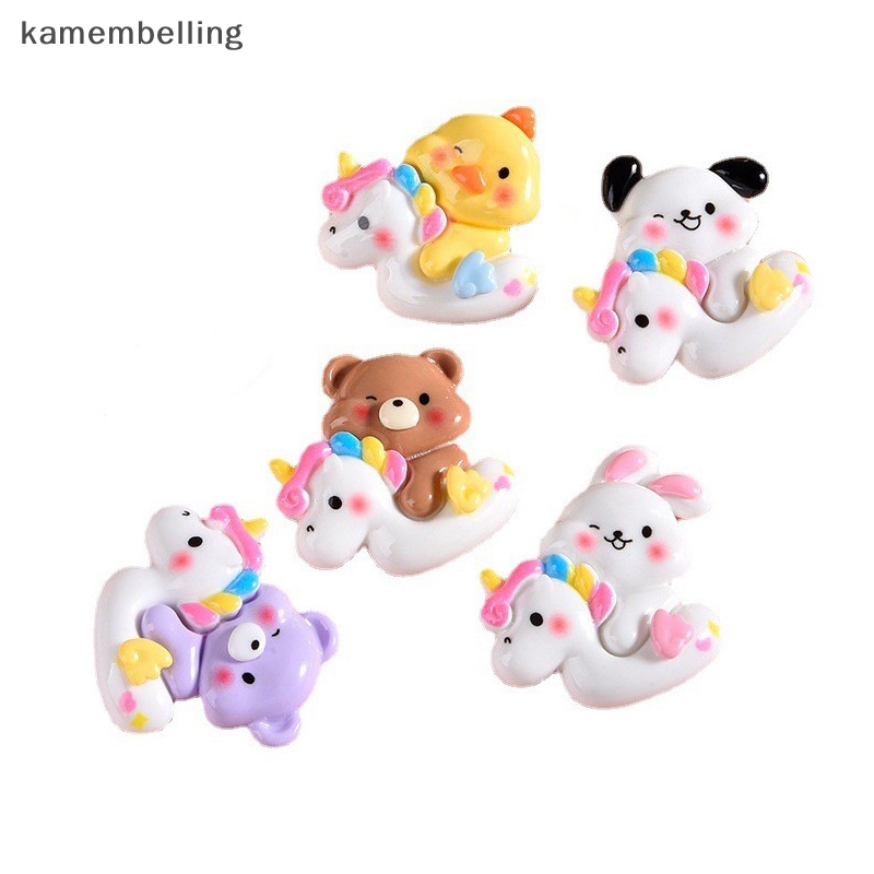 Set 3 Mô Hình Kỳ Lân Mini Bằng Nhựa Resin Trang Trí Bánh Kem / Điện Thoại