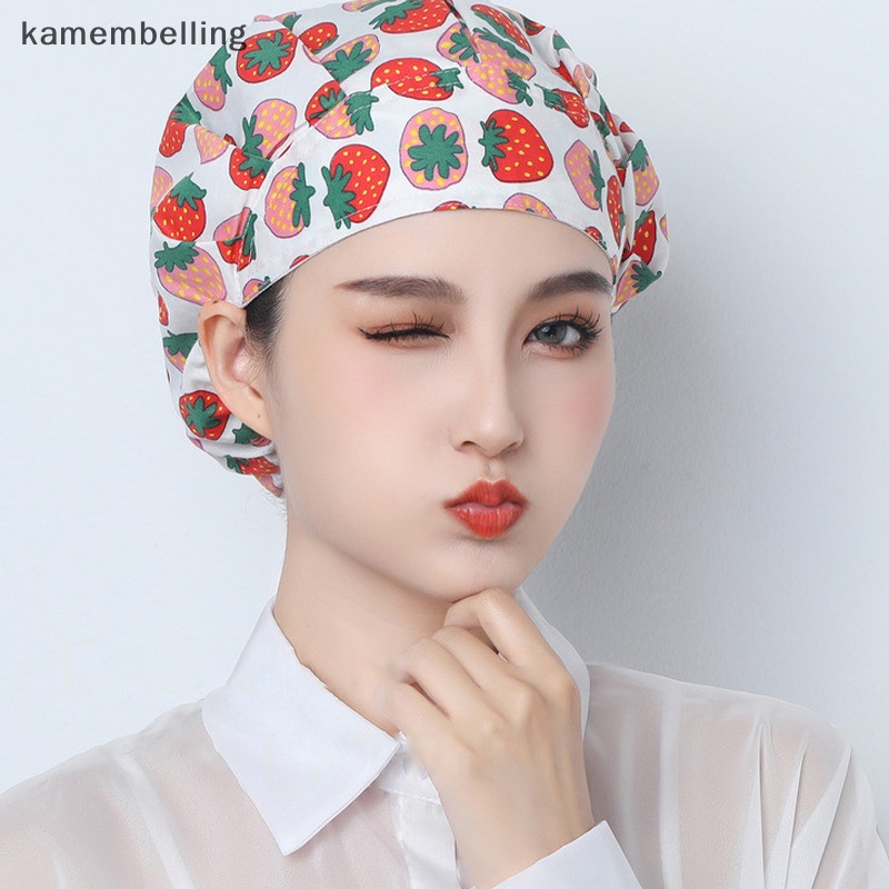 Kamembelling Mũ Đầu Bếp Co Giãn Thoáng Khí Chống Bụi Đáng Yêu