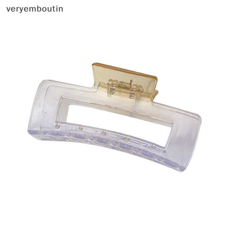 Kẹp Tóc Càng Cua Bằng Nhựa Màu Gradient Trong Suốt Phong Cách Hàn Quốc Thanh Lịch