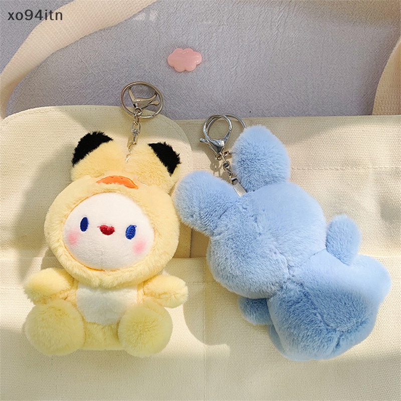 Móc Khóa Thỏ Nhồi Bông Dễ Thương Sáng Tạo