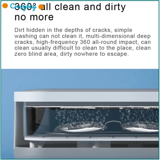 Máy Vệ Sinh CR Bằng Sóng Siêu Âm 45000hz Tần Số Cao Đa Năng Tiện Dụng Cho Đồng Hồ / Trang