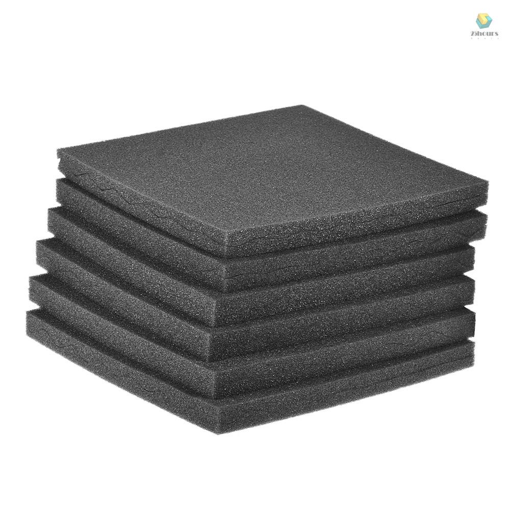 Set 36 Miếng Xốp Cách Âm 30 * 30cm / 12 * 12in Màu Xám Đậm Chuyên Dụng Cho Phòng Thu