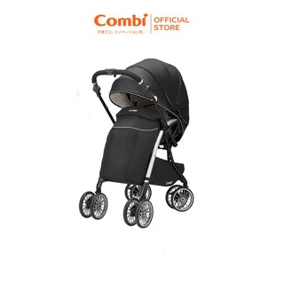 Xe đẩy Combi Umbretta 4 bánh quay tự động Premium new black