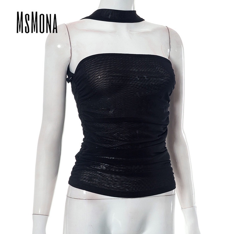 Áo Tank Top Hai Dây Màu Trơn Thời Trang 2023 Quyến Rũ Cho Nữ