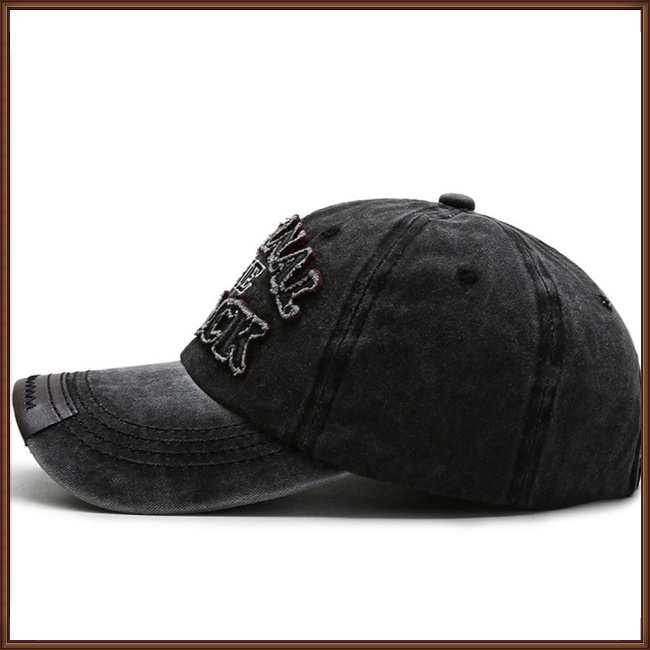 Mũ Lưỡi Trai Vành Cong In Chữ Phong Cách Retro Thời Trang Cho Nam Nữ