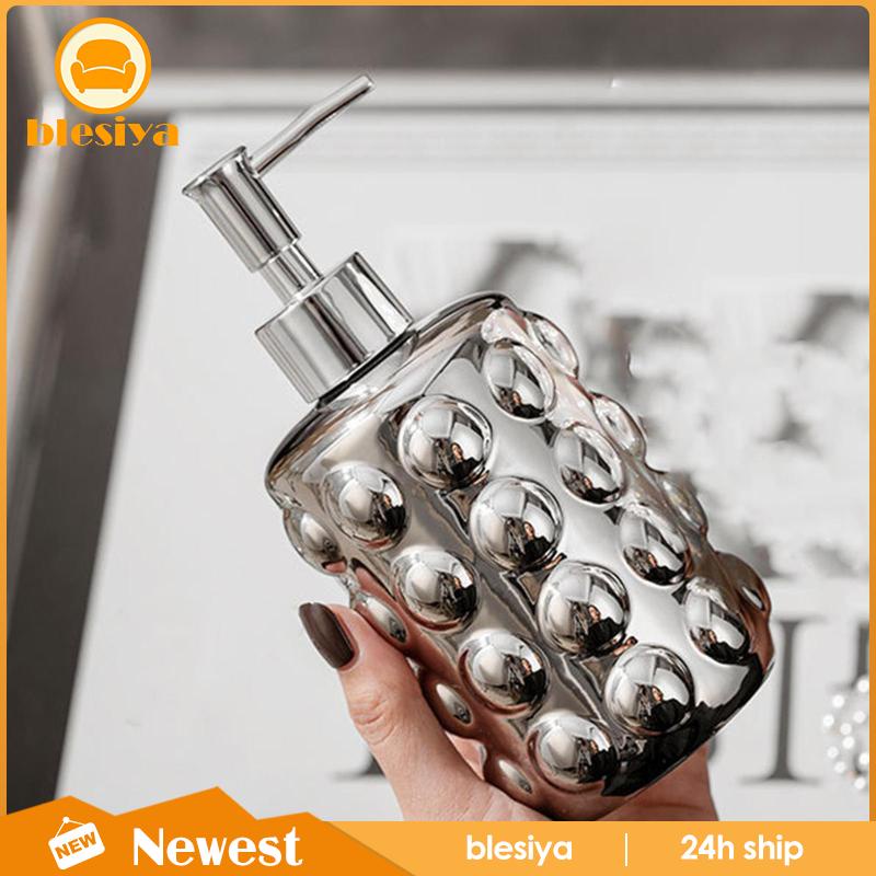 Bình Đựng Xà Phòng Rửa Tay Bằng Gốm Dung Tích 350ml Kèm Vòi Bơm Tiện Dụng