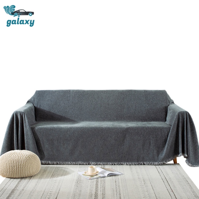 Galaxy Thảm Trải Ghế Sofa Dày Dặn Thoáng Khí Chống Trượt Màu Trơn Phong Cách Boho
