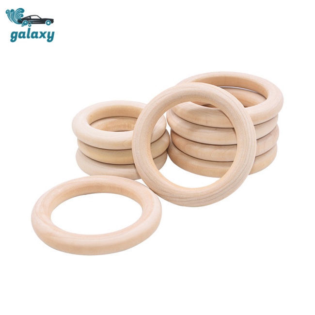 Galaxy Bộ 120 Vòng Gỗ Tự Nhiên 5 Kích Cỡ Dùng Làm Trang Sức