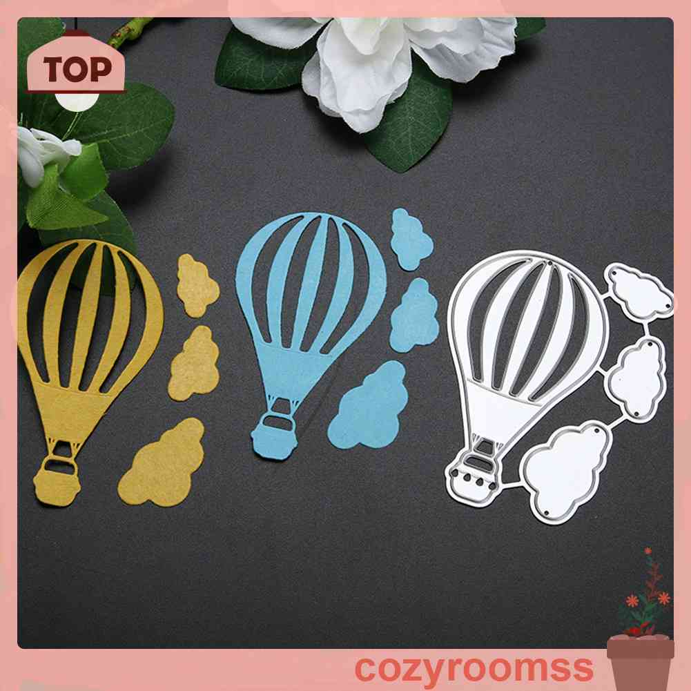 Khuôn Cắt Giấy Kim Loại Hình Khinh Khí Cầu Xinh Xắn